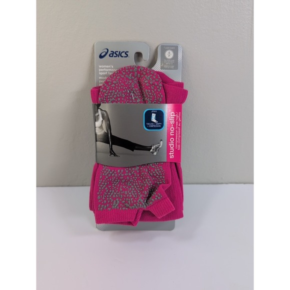 New ASICS Studio No-Slip Compression Knee High Training Socks Athletic Knee - Picture 1 of 4